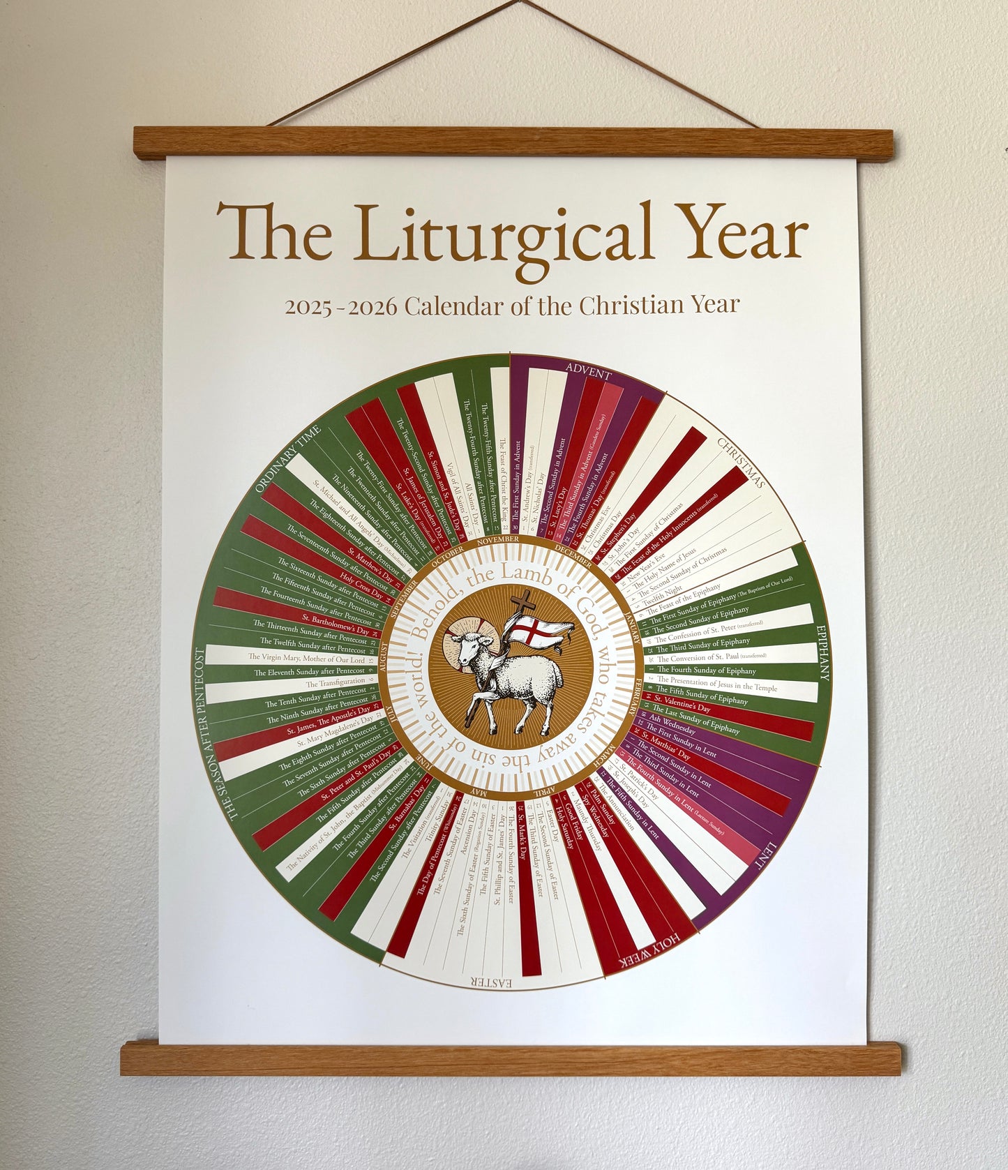 The Liturgical Home Liturgical Calendar for 2025-2026