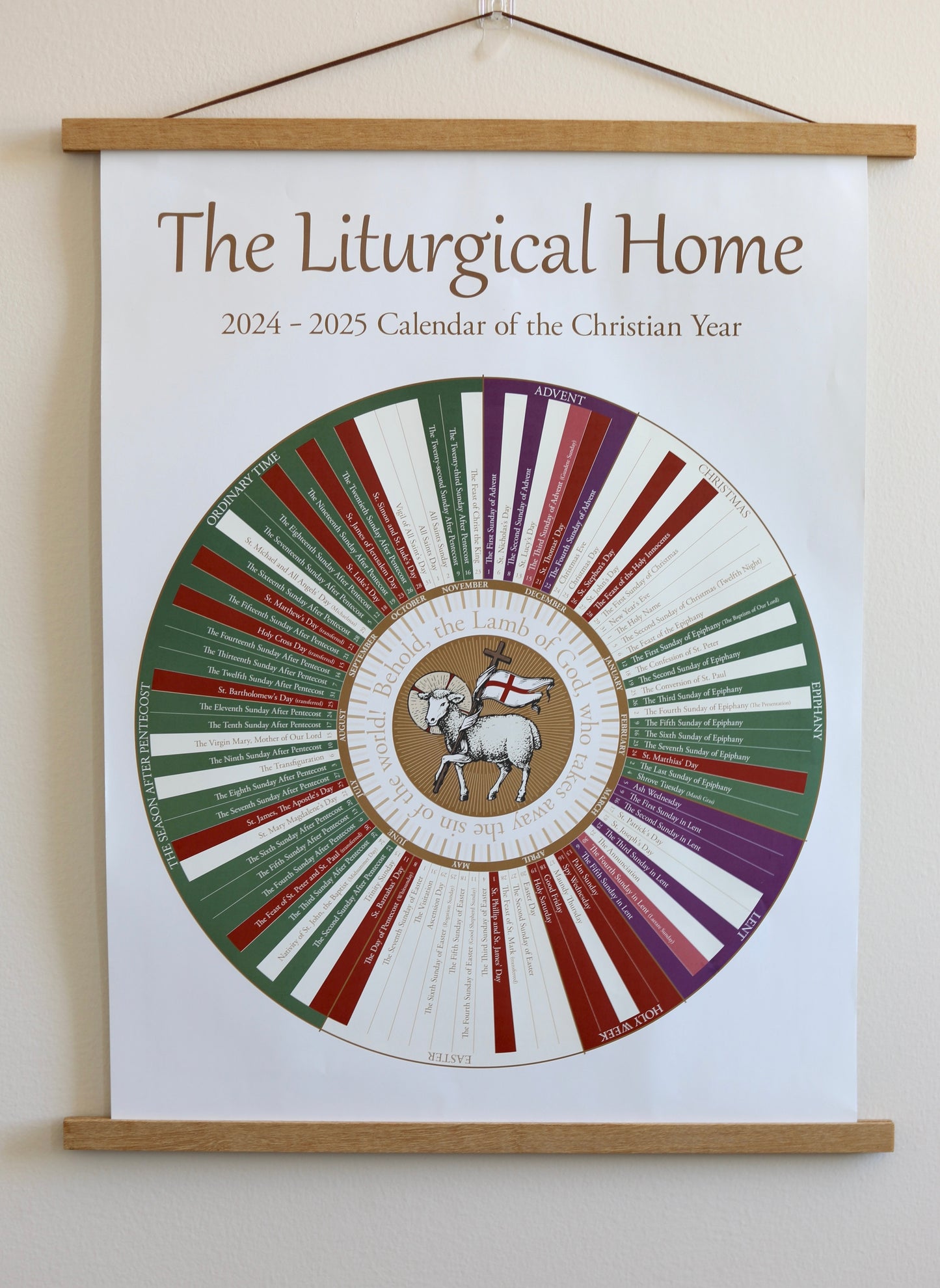 The Liturgical Home Liturgical Calendar for 2024-2025